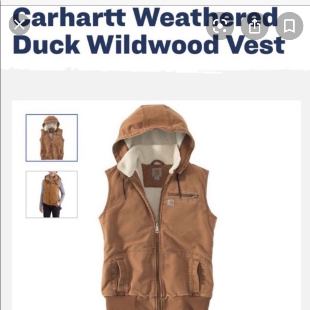 ISO Carhartt Duck Wildwood vest - NEED an XS .